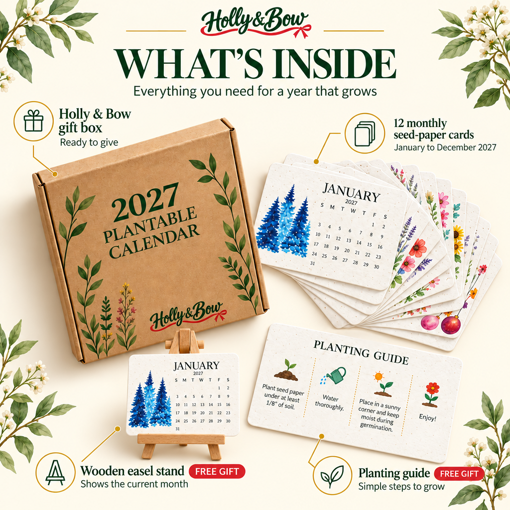 Holly & Bow Plantable Calendar