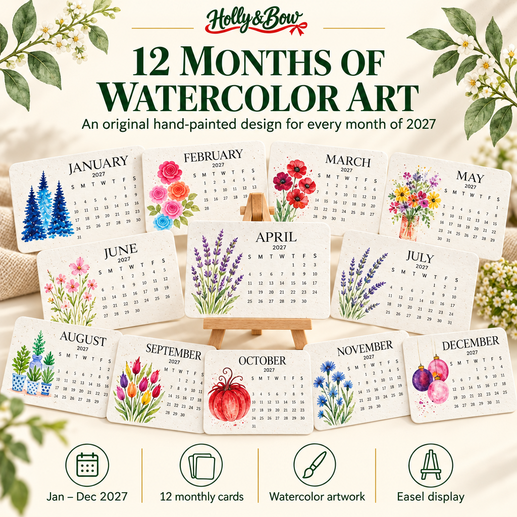 Holly & Bow Plantable Calendar